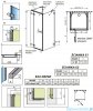 Radaway Euphoria KDJ+S kabina przyścienna 80x100x80 lewa szkło przejrzyste + brodzik + syfon 383612-01L/383220-01L/383051-01/383031-01/4AD810-01